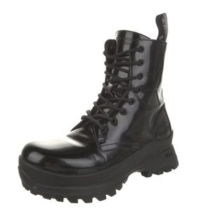 Stella McCartney Trace Lug-Sole Combat Boots (gorgeous!)